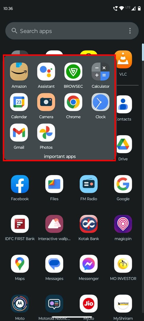 Jak najít skryté aplikace ve složkách zásuvky aplikací pro Android