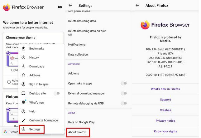 Firefox Android verzió