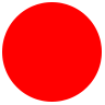 Rotes Punktsymbol