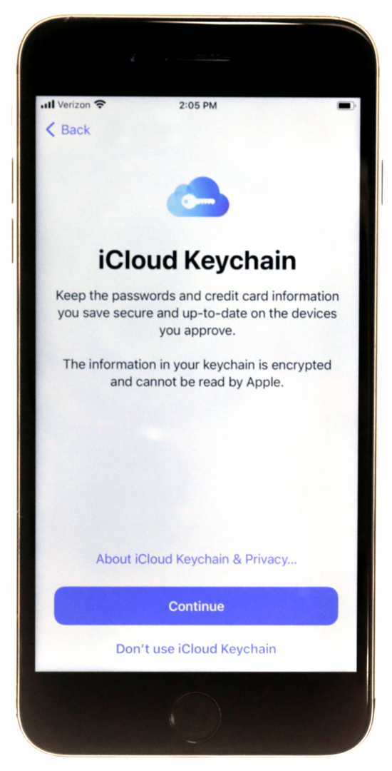 Apples password manager: iCloud nøglering 