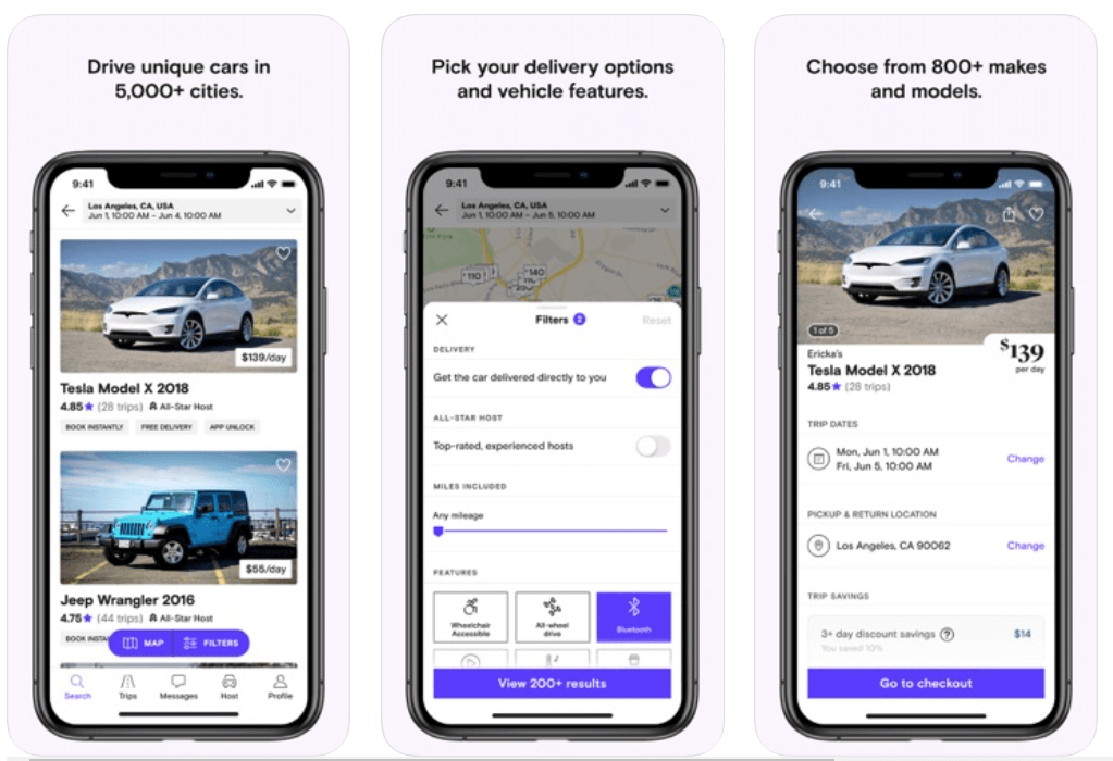 Turo - Лучшее приложение для проката автомобилей на Android