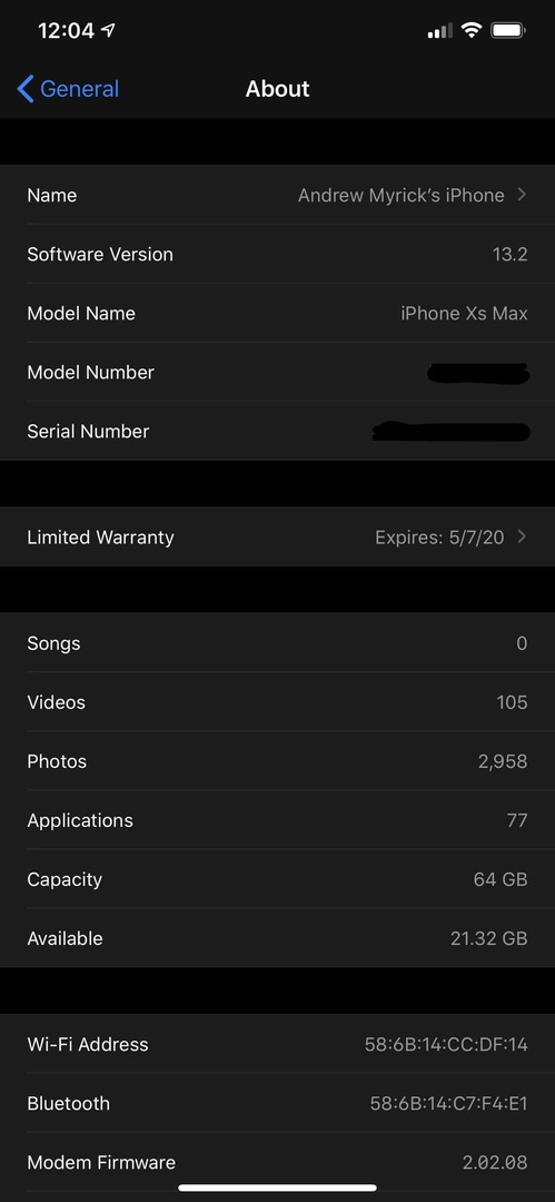Obrazovka iPhone XS Max Informácie