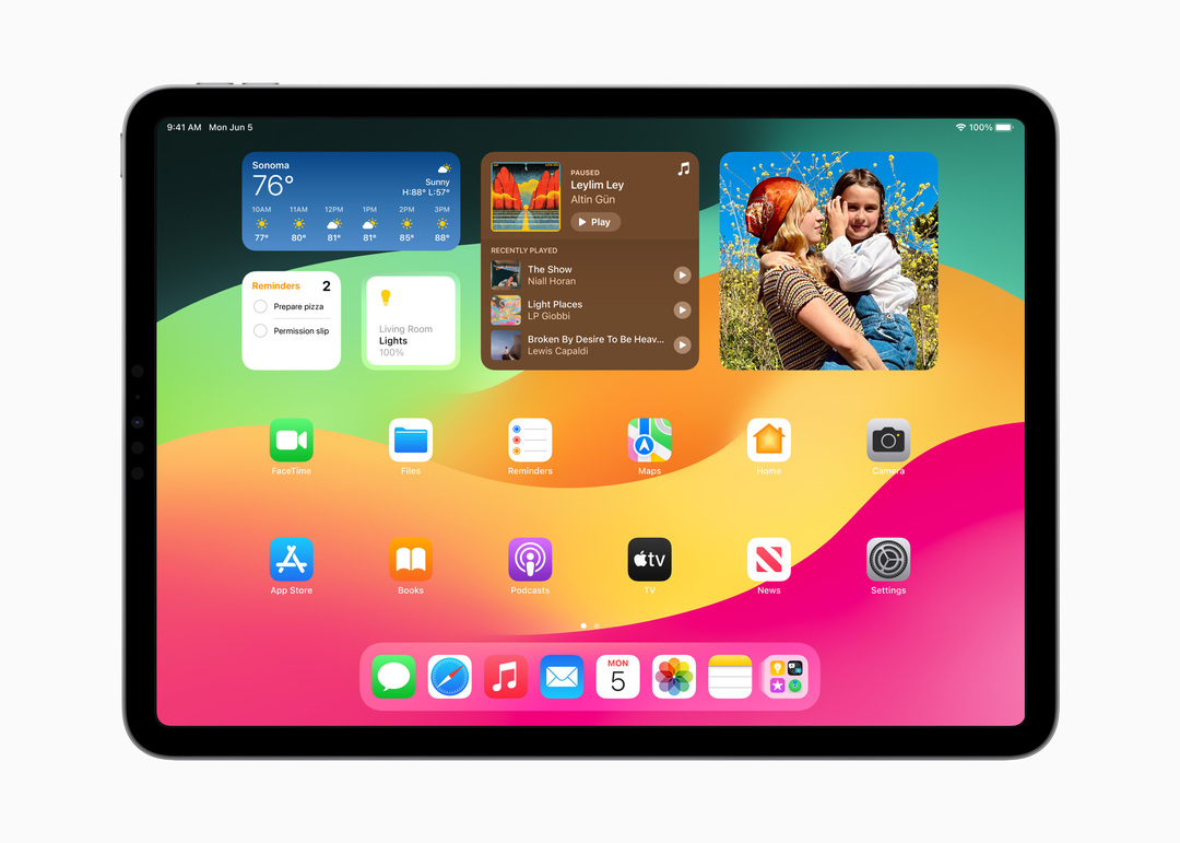 iPadOS 17-widgets