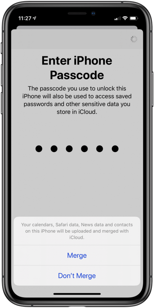 slå sammen icloud-data til ny apple-ID