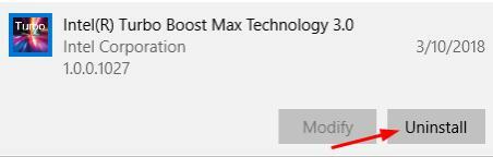 välj Intel Turbo Boost Max Technology 3.0