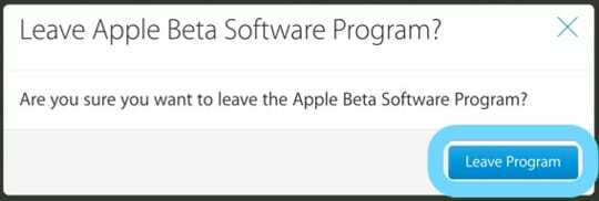 macOS 베타 테스트를 위해 Apple 소프트웨어 베타 프로그램 종료