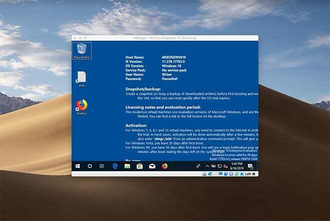 VM – Windows