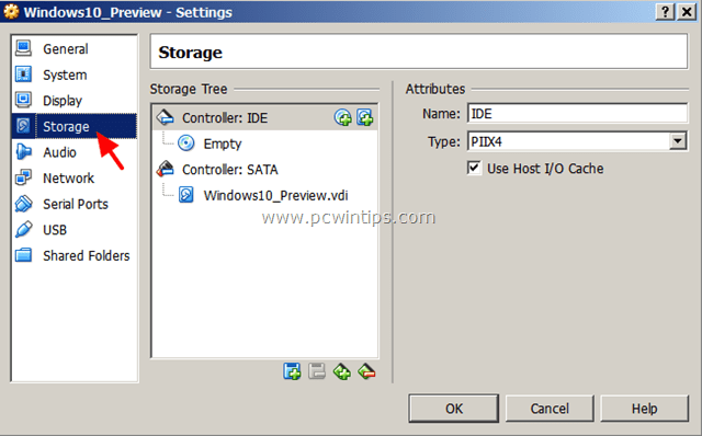 การตั้งค่า VirtualBox VM