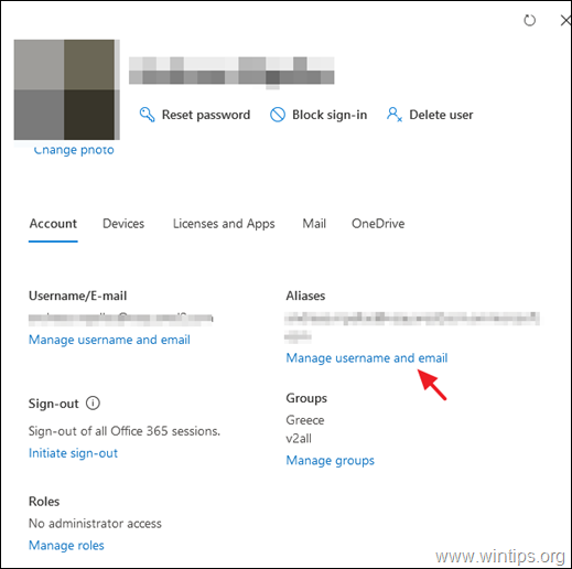 Come aggiungere un alias di posta elettronica in Office 365.