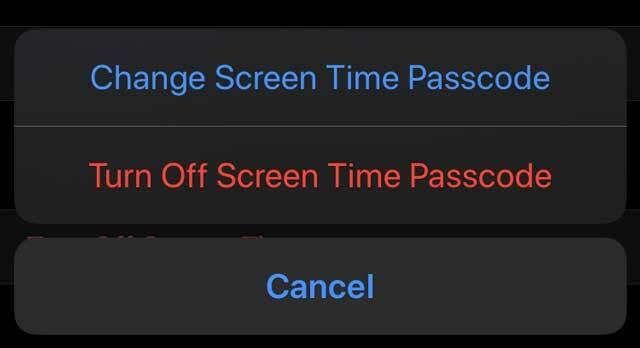iOS 및 iPadOS에서 화면 시간 변경 또는 끄기