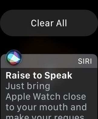 מרכז ההודעות של Apple Watch