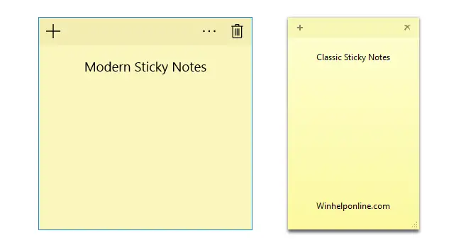 स्टिक नोट्स आधुनिक बनाम क्लासिक डेस्कटॉप