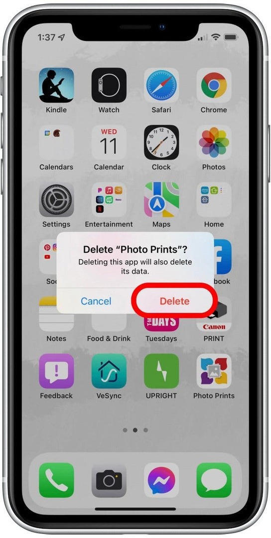 Удалить поддельное приложение iPhone 4