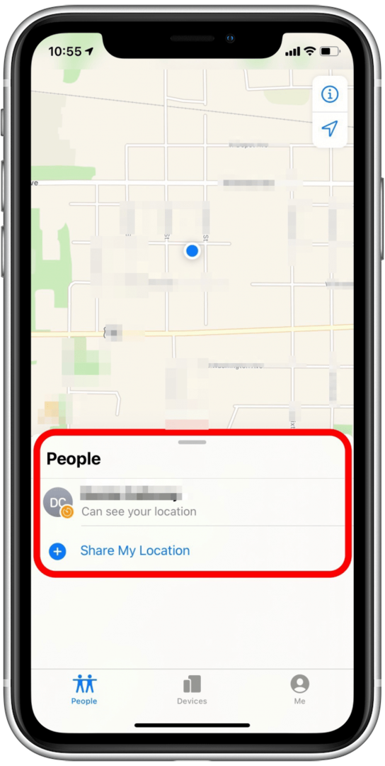 Ahora puede ver con quién ha compartido su ubicación.