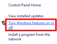 Włącz lub wyłącz funkcje systemu Windows