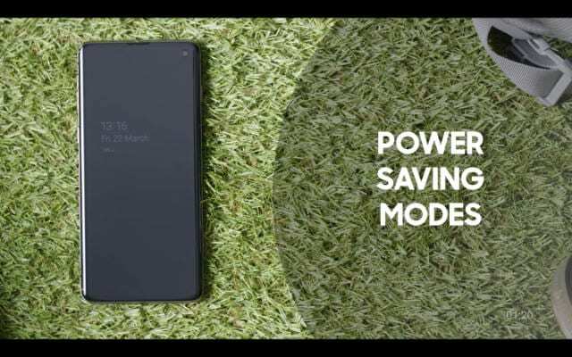 Screengrab dal video di risparmio energetico Samsung