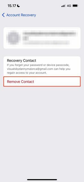 Kontakt auf iOS entfernen