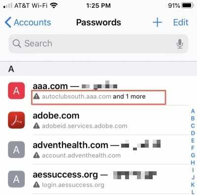 Safari ponovno korištene lozinke-iPhone