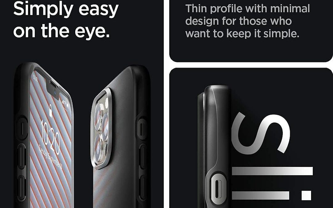 Geriausi „iPhone 13 Pro“ dėklai „Spigen Thin Fit“.