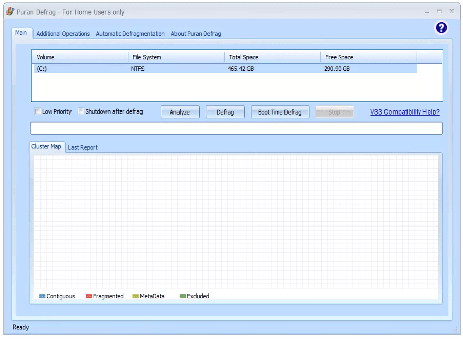 Программное обеспечение Puran Defrag