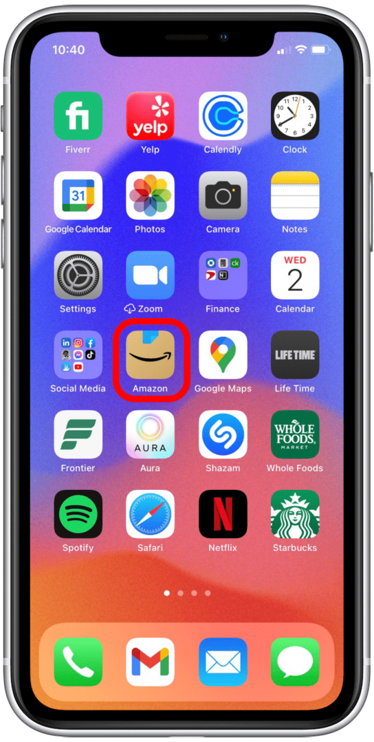 Přístup k Amazonu z vašeho iPhone