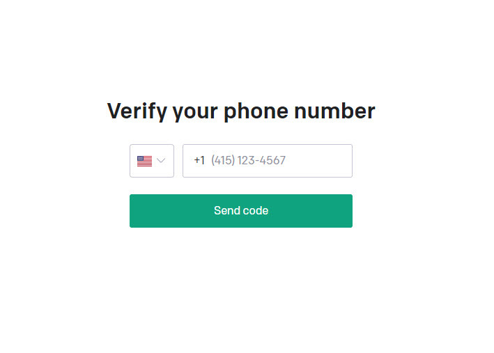 Mobiltelefonverifiering på ChatGPT