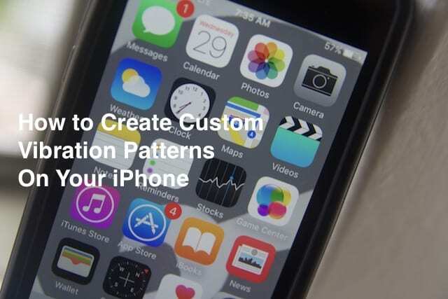 iPhone에서 맞춤형 진동 패턴을 만드는 방법
