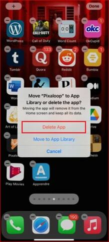 odstranit aplikaci z iPhone a iPad