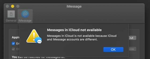 messages dans iCloud non disponibles