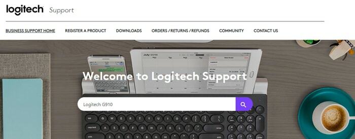 Escolha o produto Logitech G910