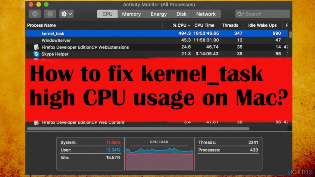 kernel_task magas CPU-használat javítása