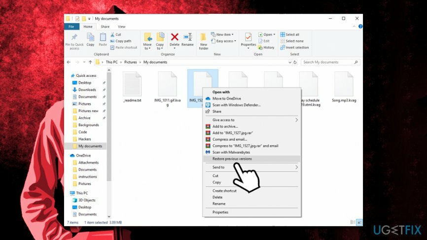 Utiliser la fonctionnalité des versions précédentes de Windows