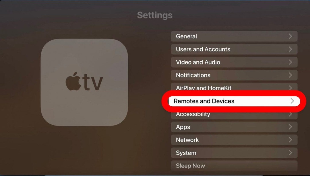 controlar a energia da tv com o controle remoto da apple tv