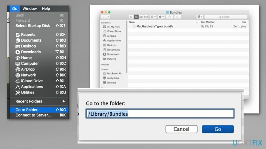 Eliminar el archivo a través del Finder