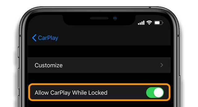 permite CarPlay când este blocat