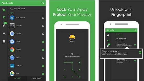 AppLocker | Apps sperren - Fingerabdruck, PIN, Muster