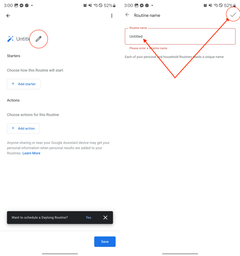 Kaip naudoti „Google Assistant“ veiksmų seką – 3
