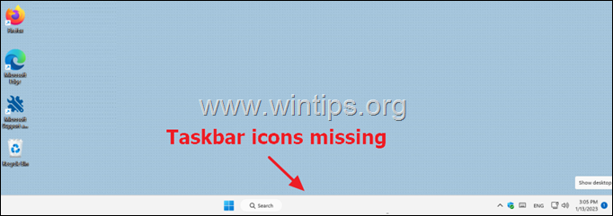 PAtaisymas: „Windows 11“ trūksta užduočių juostos piktogramų