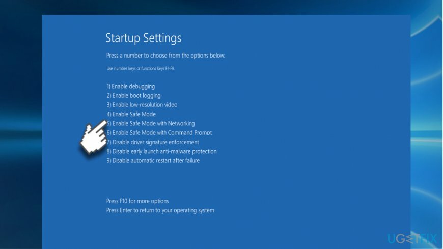 Boot sistem ke Safe Mode with Networking