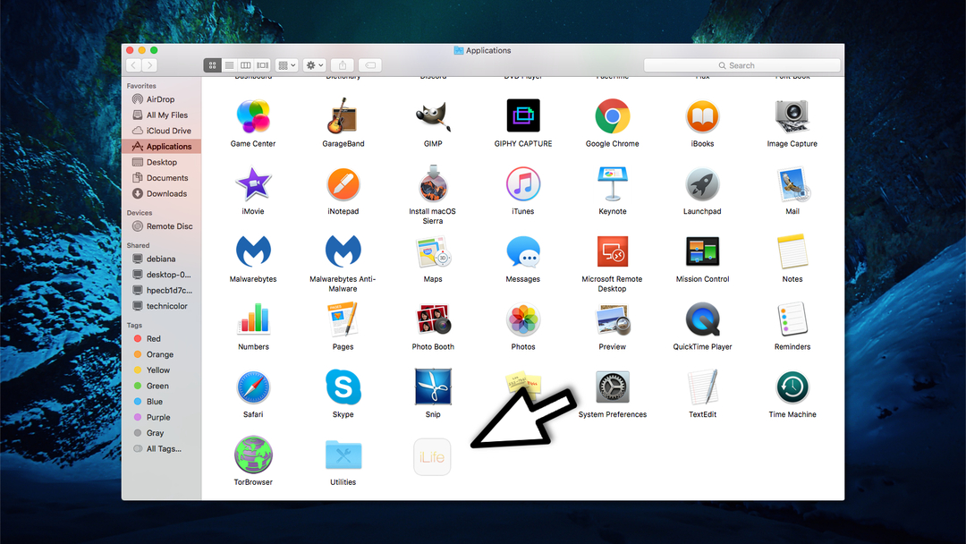 הסר את התקנת iLife Media Browser