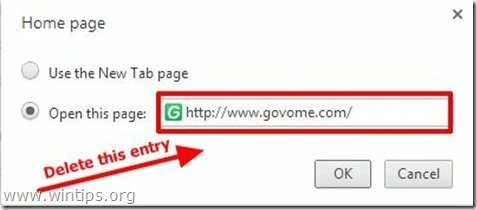 إزالة- govome.com- علامة تبويب جديدة