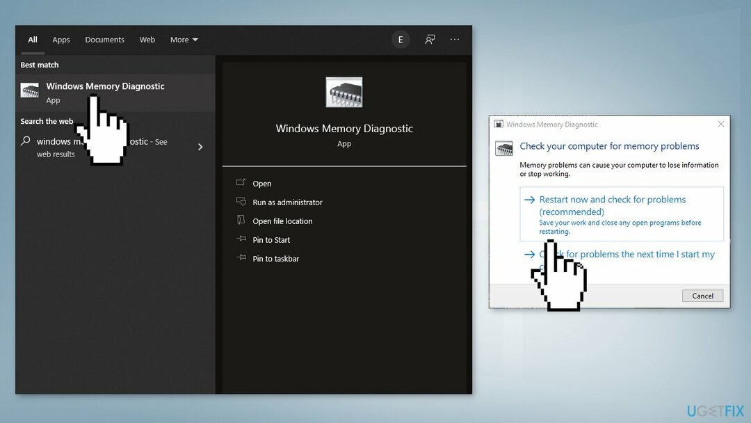 Kjør Windows Memory Diagnostic