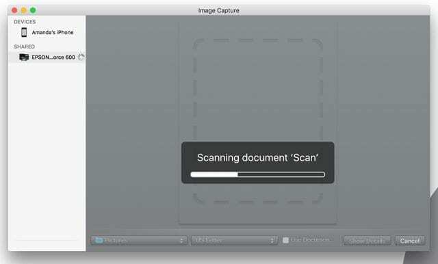 Foto's scannen afbeeldingen met iPhoto of Foto's op een Mac