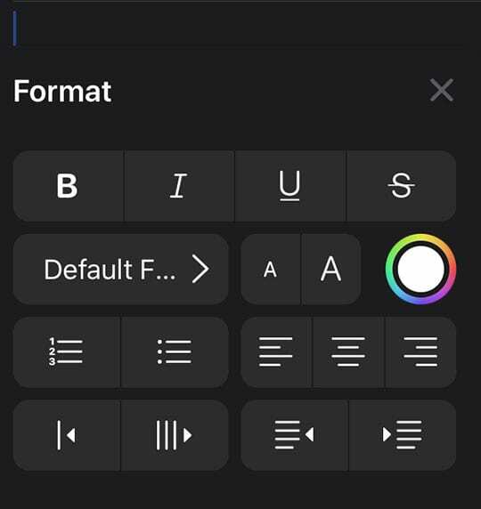 แถบเครื่องมือเมล iOS 13