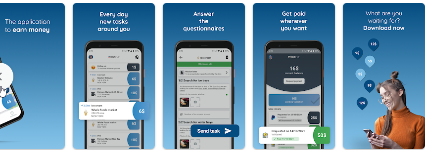 Mobeye - Verdien geld de beste app om geld te verdienen op Android