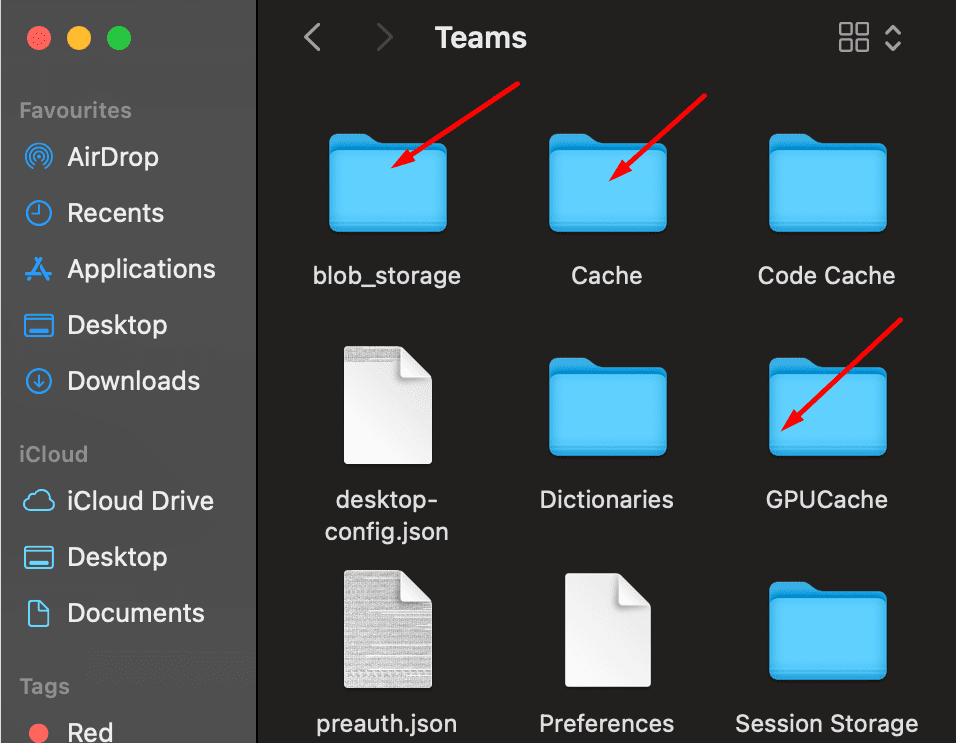 Microsoft-Teams löschen App-Cache macOS