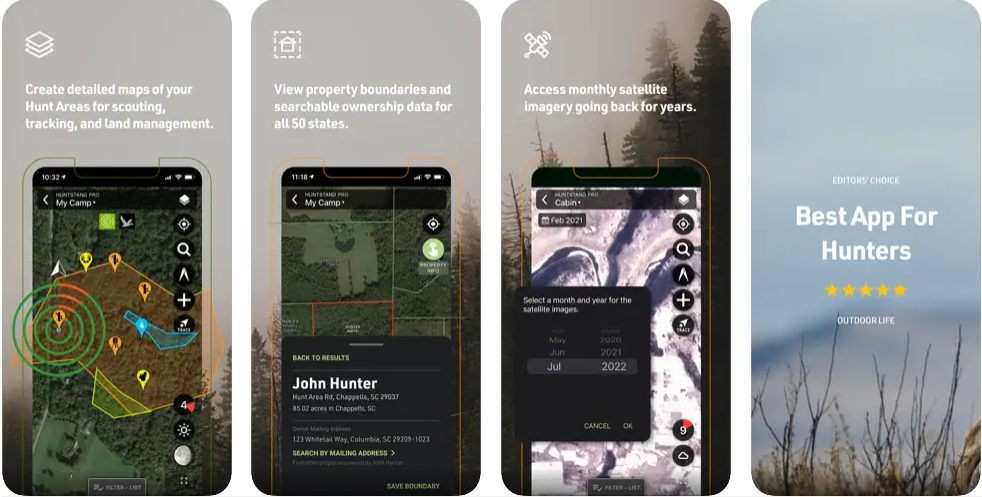 HuntStand Maps, GPS & Tools kostenlose Jagd-Apps