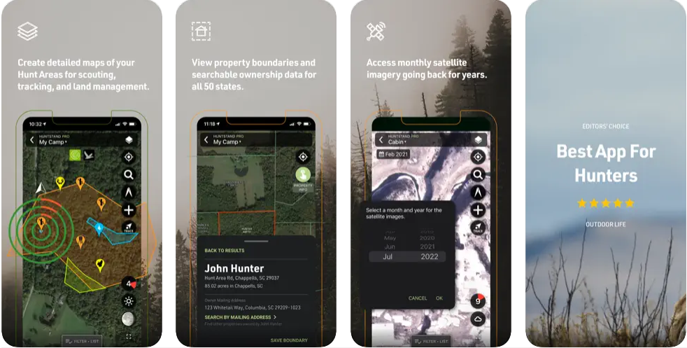 Безкоштовні мисливські програми HuntStand Maps, GPS & Tools