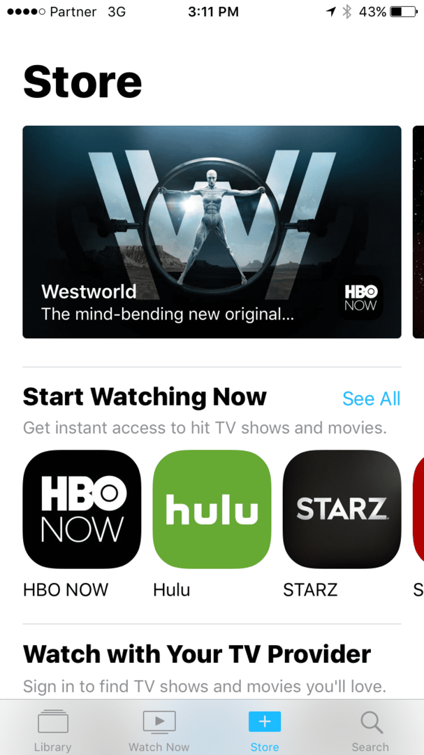 סקירה של אפליקציית הטלוויזיה iOS 10.2
