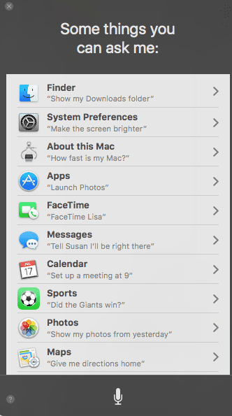 Kā lietot Siri operētājsistēmā macOS Sierra
